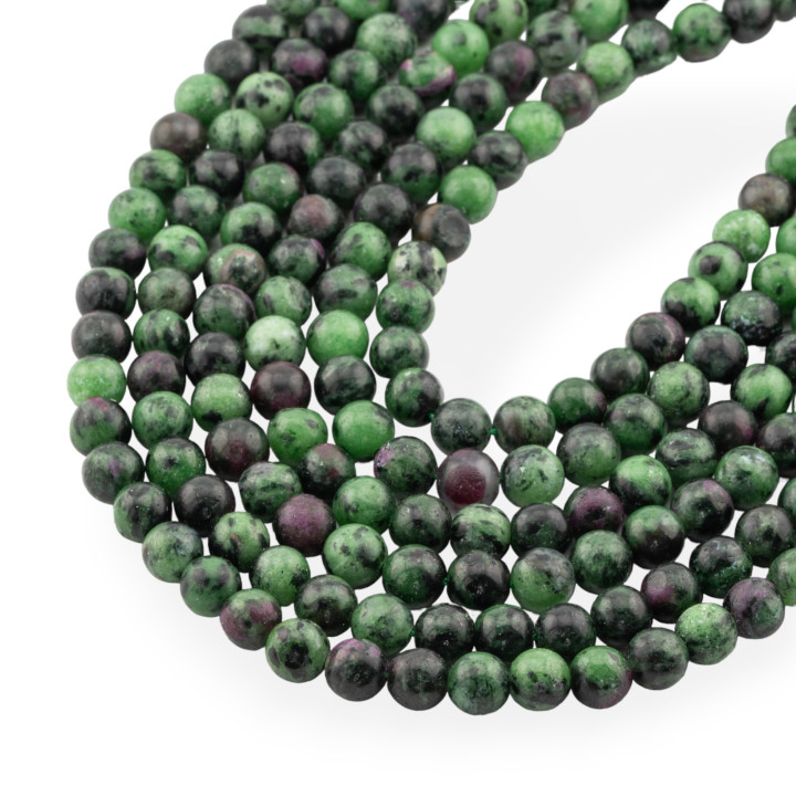 Rubizoisite verte ronde 7mm