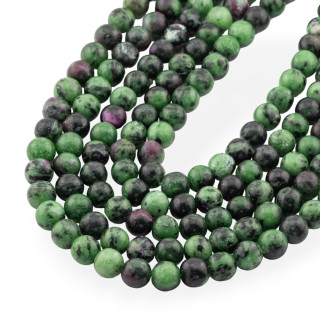 Rubizoisite verte ronde 8mm
