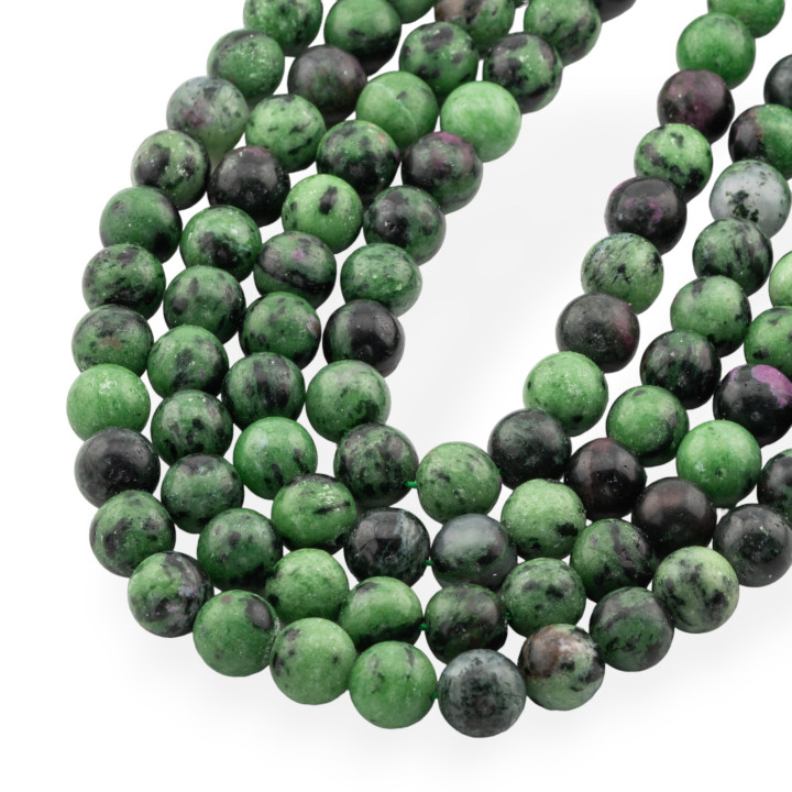 Rubizoisite verte ronde 10mm