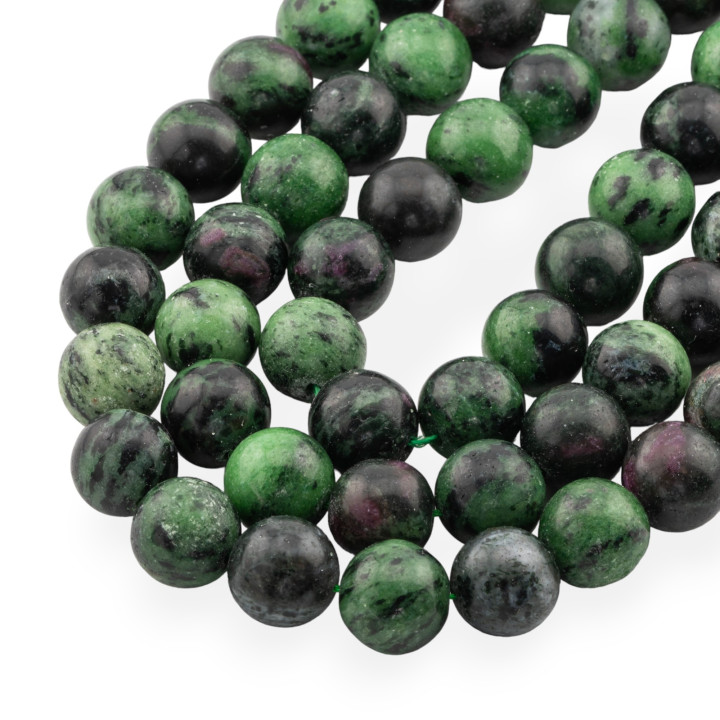 Rubizoisite verte ronde 13mm