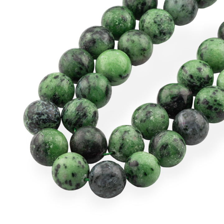 Rubizoisite verte ronde 14mm