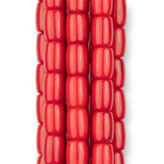 Rotes Bambuskorallenfass 07x10mm