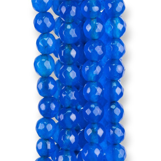 Giada Giadeite Colorata Linea Economica Sfaccettato  6mm Blu