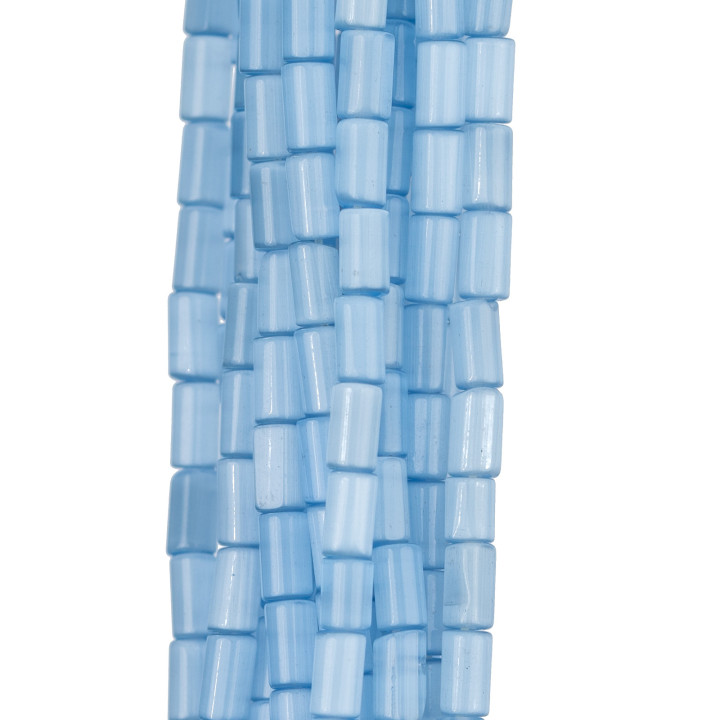 Occhio Di Gatto Cilindro Liscio 3x5mm Azzurro