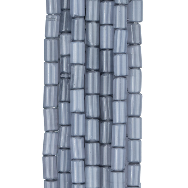 Cat's Eye Cylinder Smooth 3x5mm Light Grey