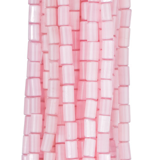 Cilindro Liso Ojo de Gato 3x5mm Rosa
