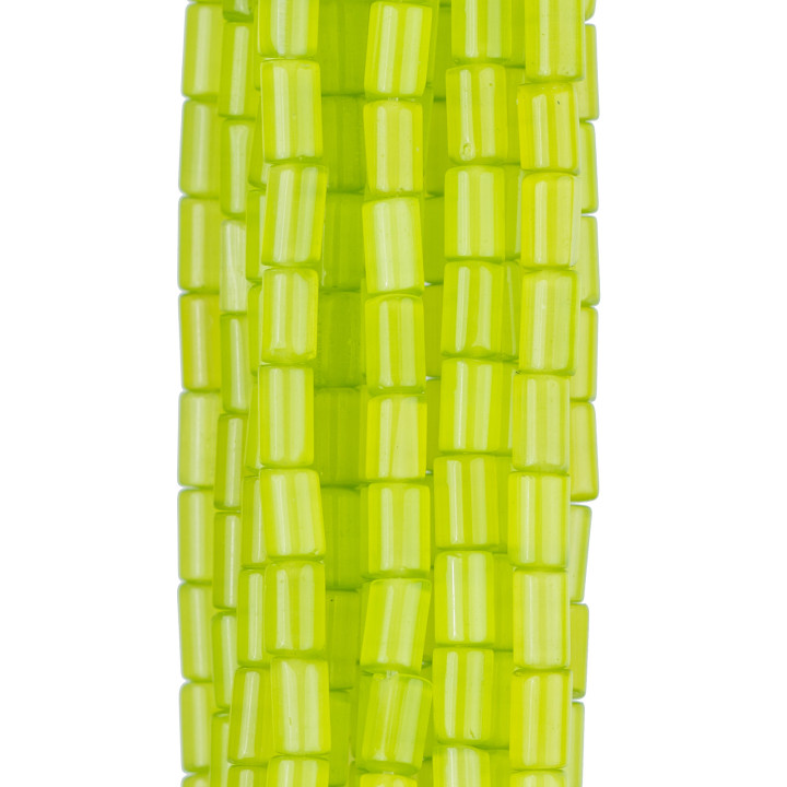 Glatter Katzenauge-Zylinder, 3 x 5 mm, säuregrün