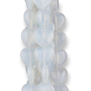 Συνθετικό Opal Flat Heart 12mm