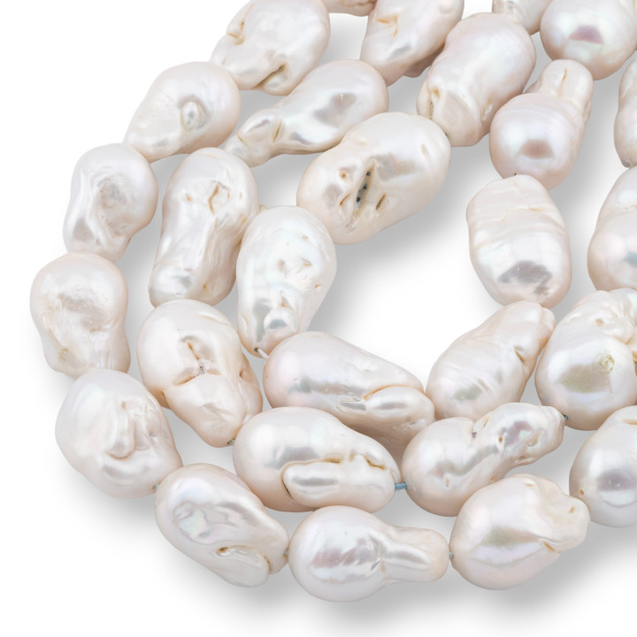Baroque Teardrop River Pearls (NWE) 100-110gr Λευκό