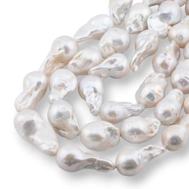 Baroque Teardrop River Pearls (NLQ) 80-85gr Λευκό