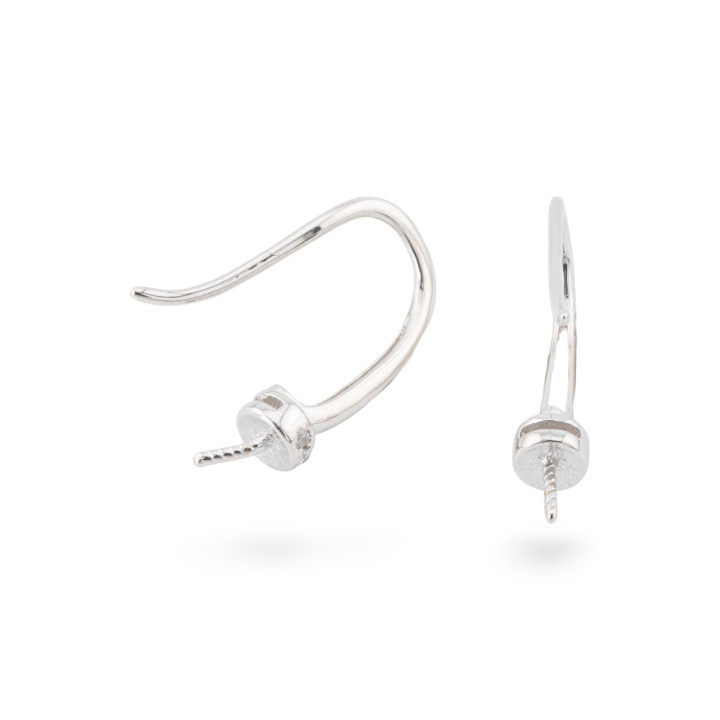 Base Per Orecchini Di Argento 925 A Monachella 3 Coppie