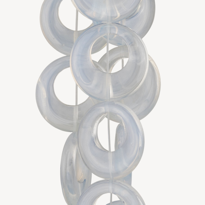 Opale Sintetico Creola Tonda Piatta 34mm