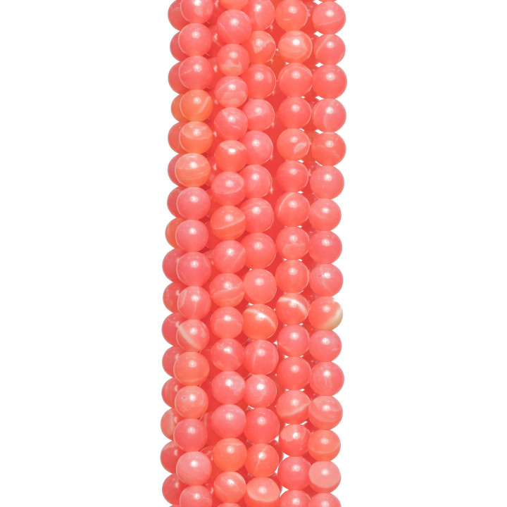 Smooth Round Rhodochrosite Paste 04mm