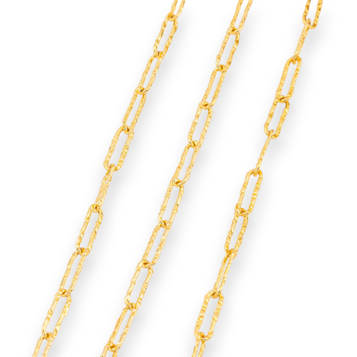 Chaîne en Laiton au Mètre 4x12.5mm 210GW 1 Mètre Or