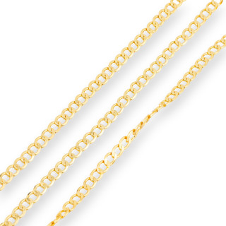 Catena Di Bronzo A Metraggio 6mm 110DC 1 Metro Dorato