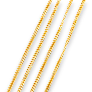 Catena Di Bronzo A Metraggio Grumette 3mm 110SF 1 Metro Dorato