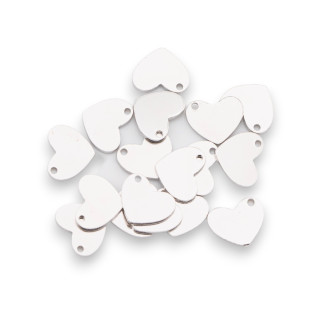 Γούρια Bollatine Of 925 Silver Heart 8x0,8mm 5gr 17pcs Περίπου Ρόδιο
