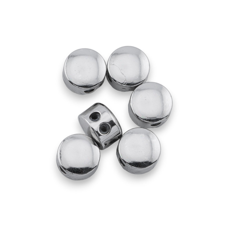 Κεντρικός σύνδεσμος ορειχάλκινου νομίσματος με διπλή τρύπα πάχους 7 mm 5 mm 26 τεμ.