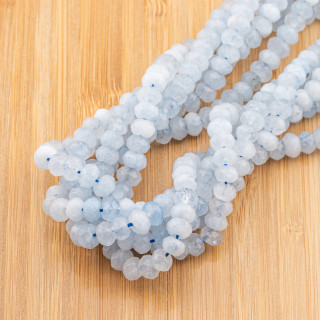 Giada Linea Economica Rondelle Sfaccettate 8x5mm Acqua