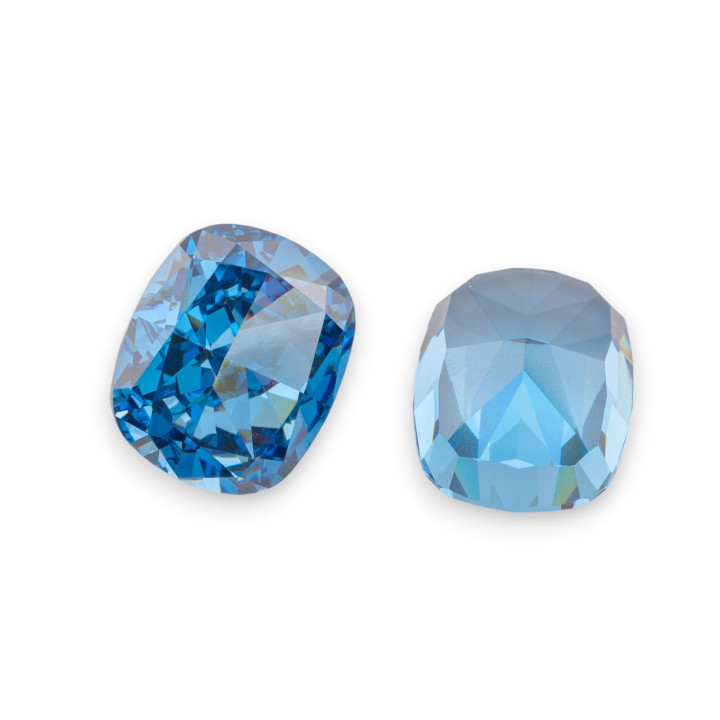 Corindon synthétique pierre précieuse créé corindon taille coussin 10x12mm 2 pièces saphir