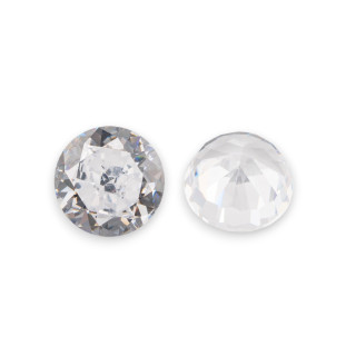 Gemma Corindone Sintetico Created Corundum Taglio Brillante 8mm 4pz White