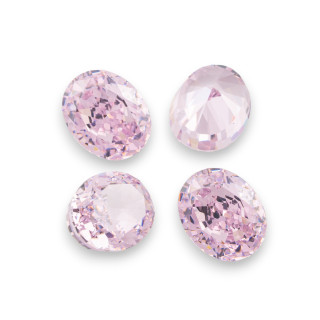 Gem Synthetic Corundum Created Corundum Oval Cut 8x10mm 4pcs Pink Sapphire