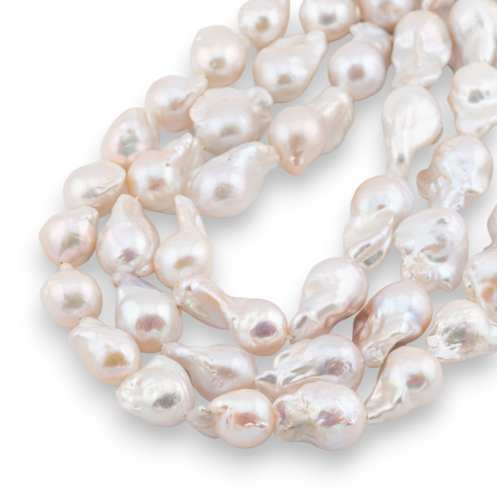 Baroque Teardrop River Pearls (NBQ) 80-85gr Λευκό