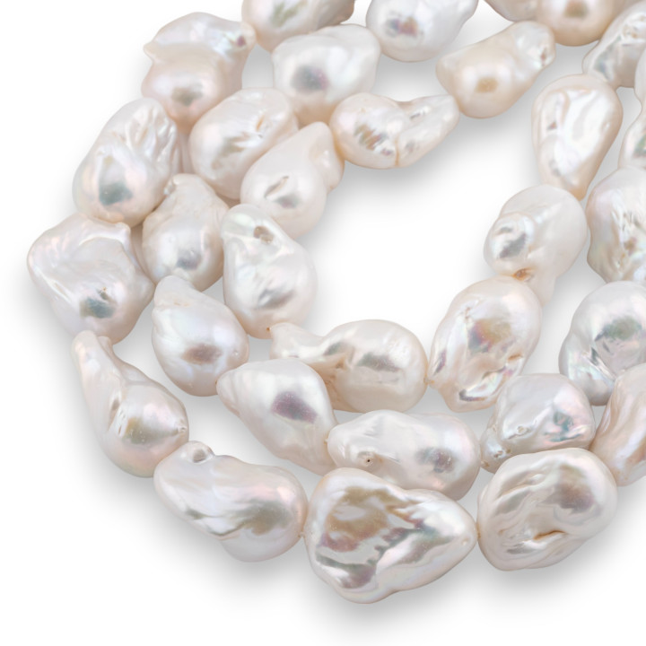 Baroque Drop River Pearls (YNT) 110-120gr White