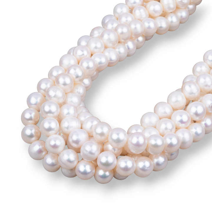 Round River Pearls 9,0-10,0mm A2 Λευκό