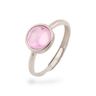 Anello Di Argento 925 Con Misura Regolabile 1pz Rosa