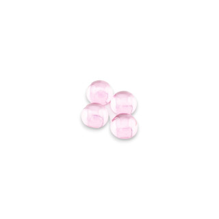 10mm 4pcs Pink Smooth Round Zircon Cabochon