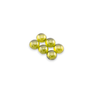 Cabochon Tondo Liscio Di Zircone 8mm 6pz Verde