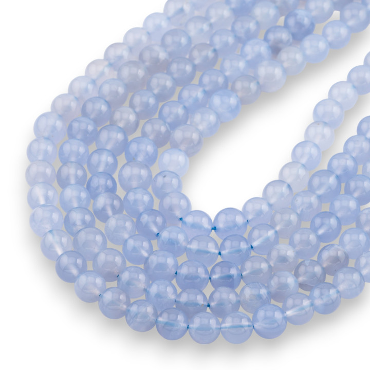 Smooth Round Chalcedony (NEG) 9mm