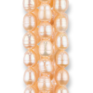 Gocce Rigato River Pearls 8,0-9,0 mm Rosa