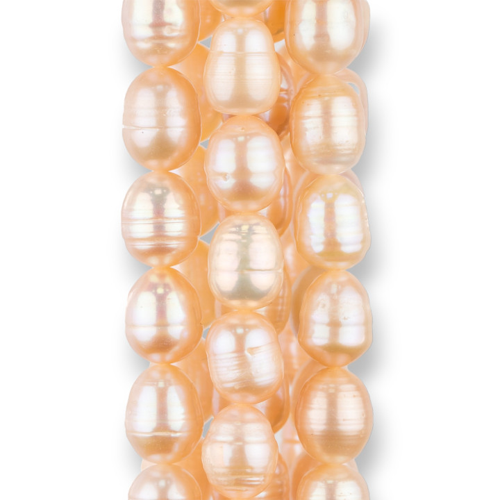 Gocce Rigato River Pearls 8,0-9,0 mm Rosa