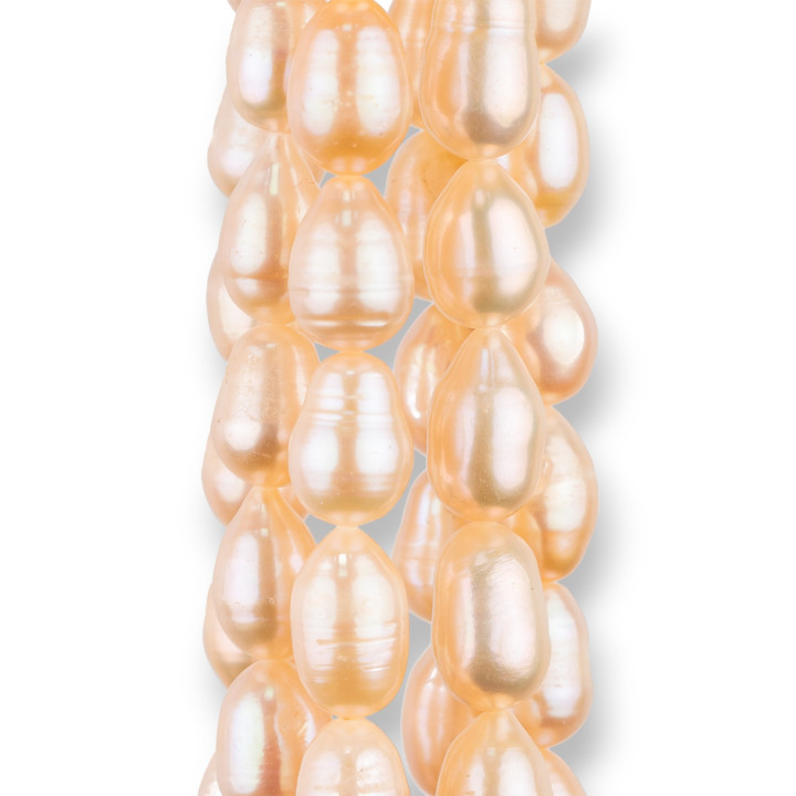Gocce Rigato River Pearls 8,0-9,0mm Long Pink