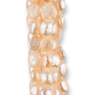 Perles d'eau douce irrégulières 8,0-9,0 mm rose clair