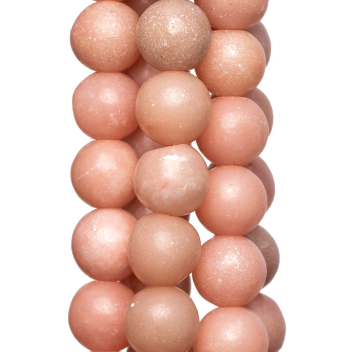 Rodonite Rosa Seconda Scelta Tondo Liscio Irregolare 10mm