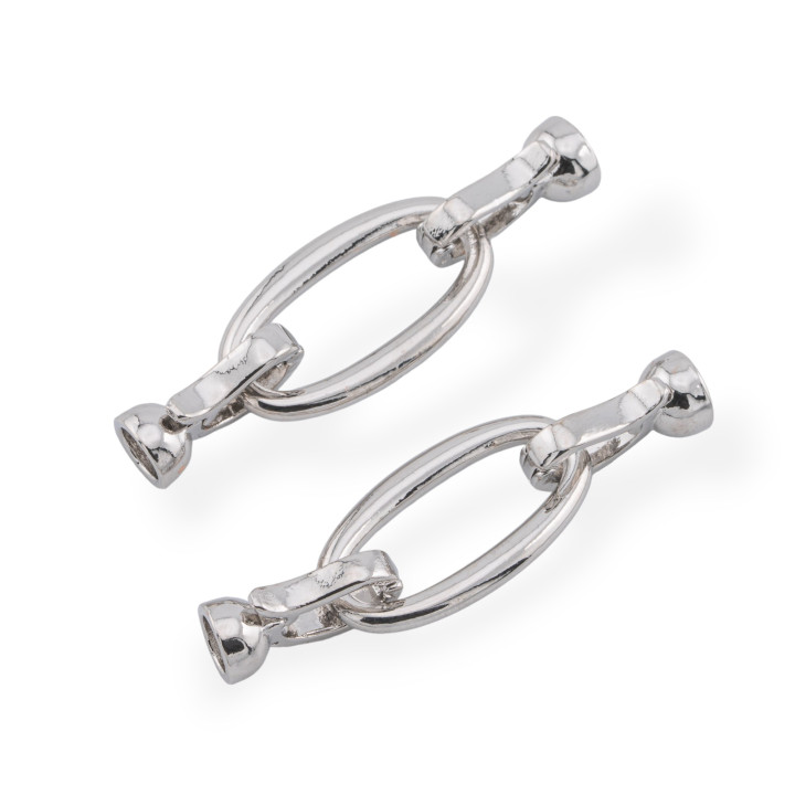 Κούμπωμα Χάλκινο 12x44mm Κύπελλα 6mm 10τμχ Ρόδιο