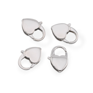 Chiusura Moschettone Di Acciaio J16 Cuore 10x16mm 15pz Acciaio
