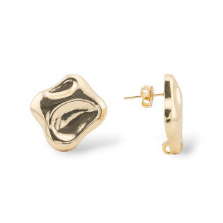 Βάση Για Μπρούτζινα Σκουλαρίκια Stud 23x24mm 9 Ζεύγη