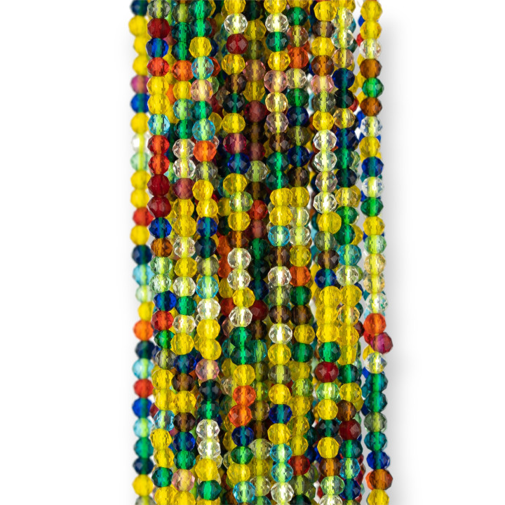 Circonitas Sintéticas Redondas Facetadas Talla Diamante 2mm Multicolor