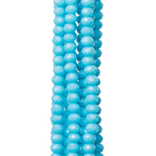 Cristaux Rondelle Facette 3,5x2mm 10 Brins Sur Fil Coton Prêt à l'emploi MOD75