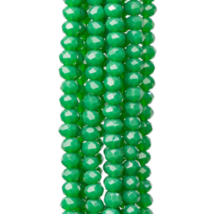 Cristaux Rondelle Facette 3,5x2mm 10 Brins Sur Fil Coton Prêt à l'emploi MOD76