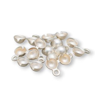 Knotenabdeckungen aus Messing, 3 mm, 80 g, 670 Stück, Silber