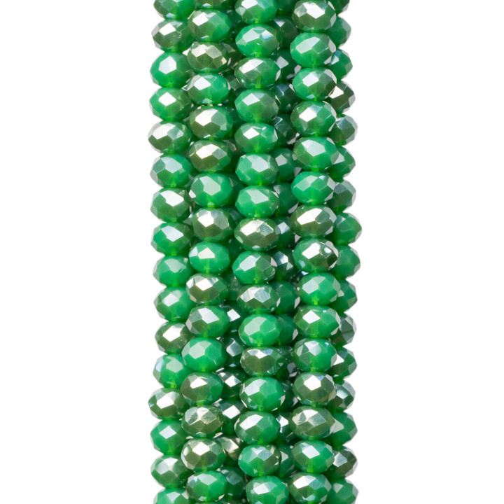 Cristaux Rondelle Facette 3,5x2mm 10 Brins Sur Fil Coton Prêt à l'emploi MOD82