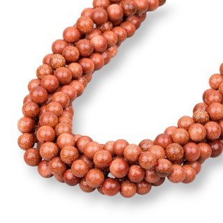 Sunstone Gold Round Smooth 8mm