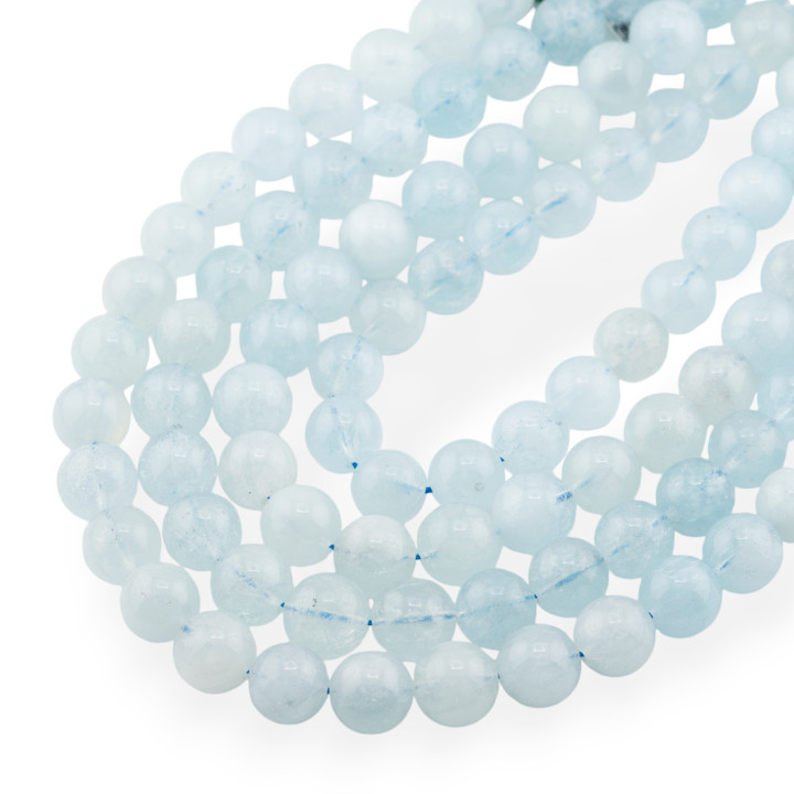 Aquamarine Milk Round Smooth (GSB) 11mm