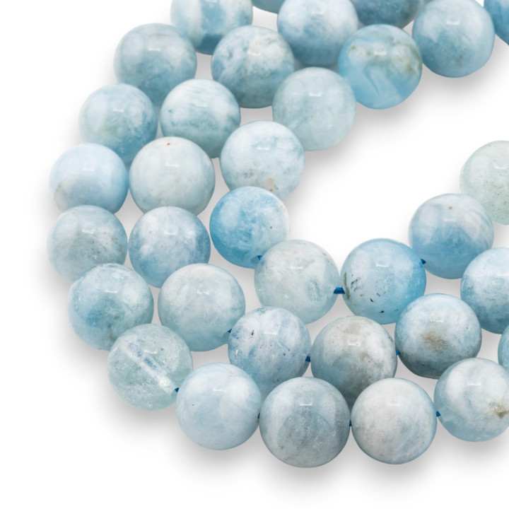 Aquamarine Milk Round Smooth (PYY) 11mm