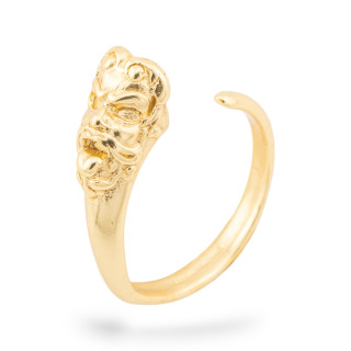 Basi Per Anelli Di Argento 925 Con Attacchi Per Perle Base Regolabile 1pz Dorato